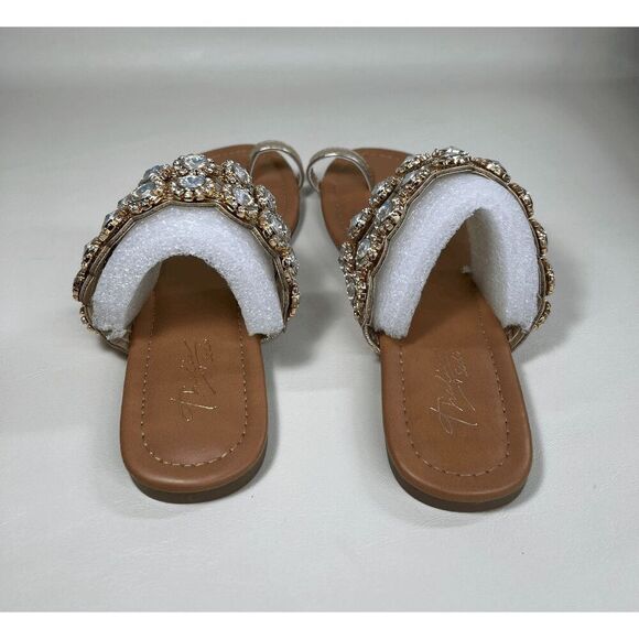 Thalia Sodi Women's Joya Flat Sandals - Light Gold Metallic 8.5M - Picture 5 of 8
